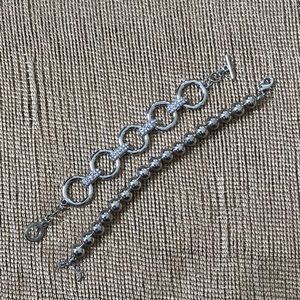 Silver Bracelet Set, Excellent Condition!